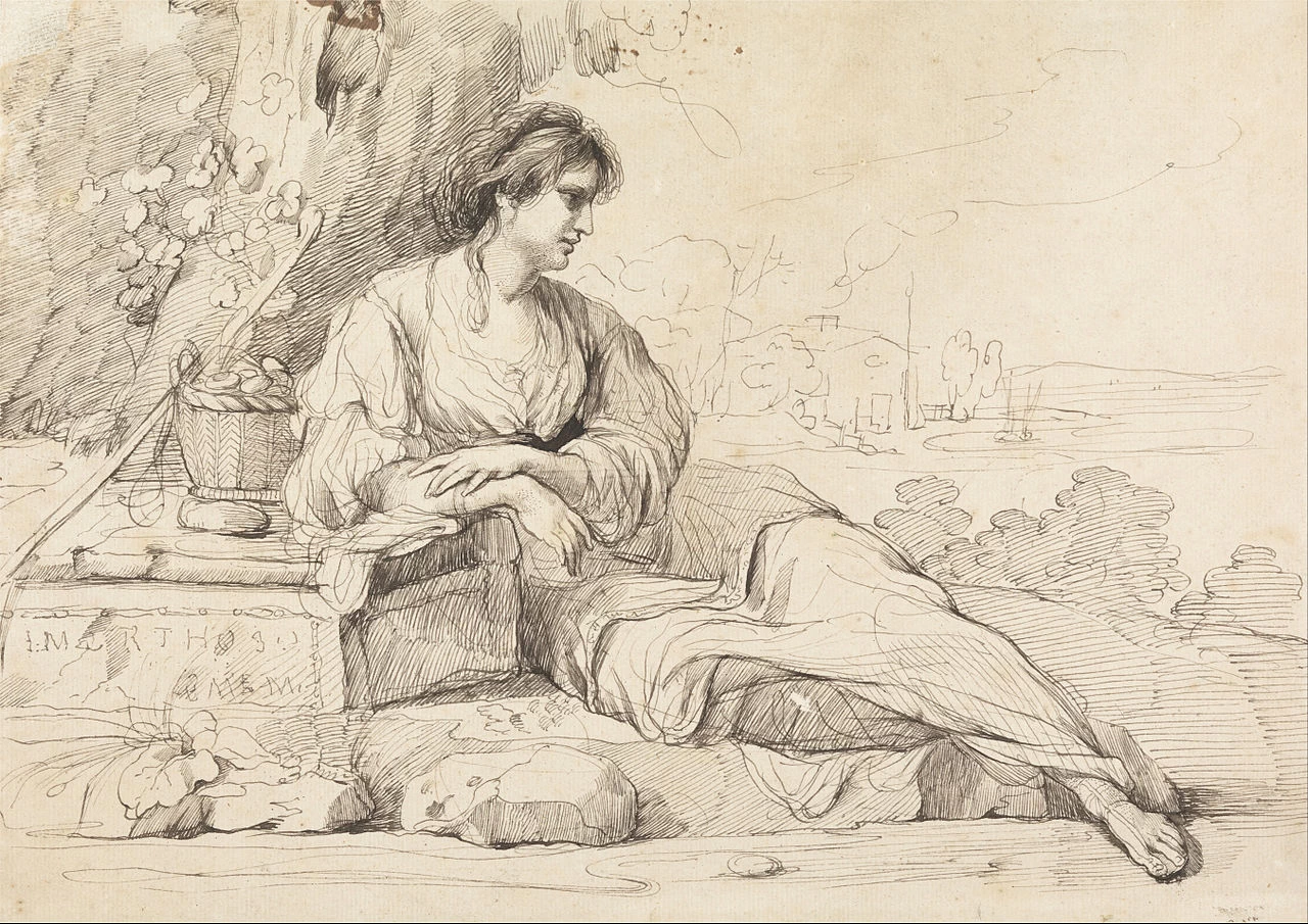 Figura femminile sdraiata in un paesaggio italiano - Yale Center for British Art, New Haven